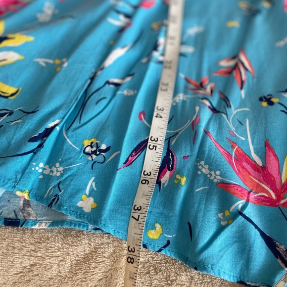 In Every Story Floral A-Line Tie Front Dress - Size 2X - Picture 11 of 13